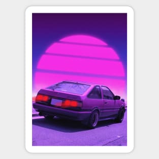 Ae86 Initial D 80s Sticker